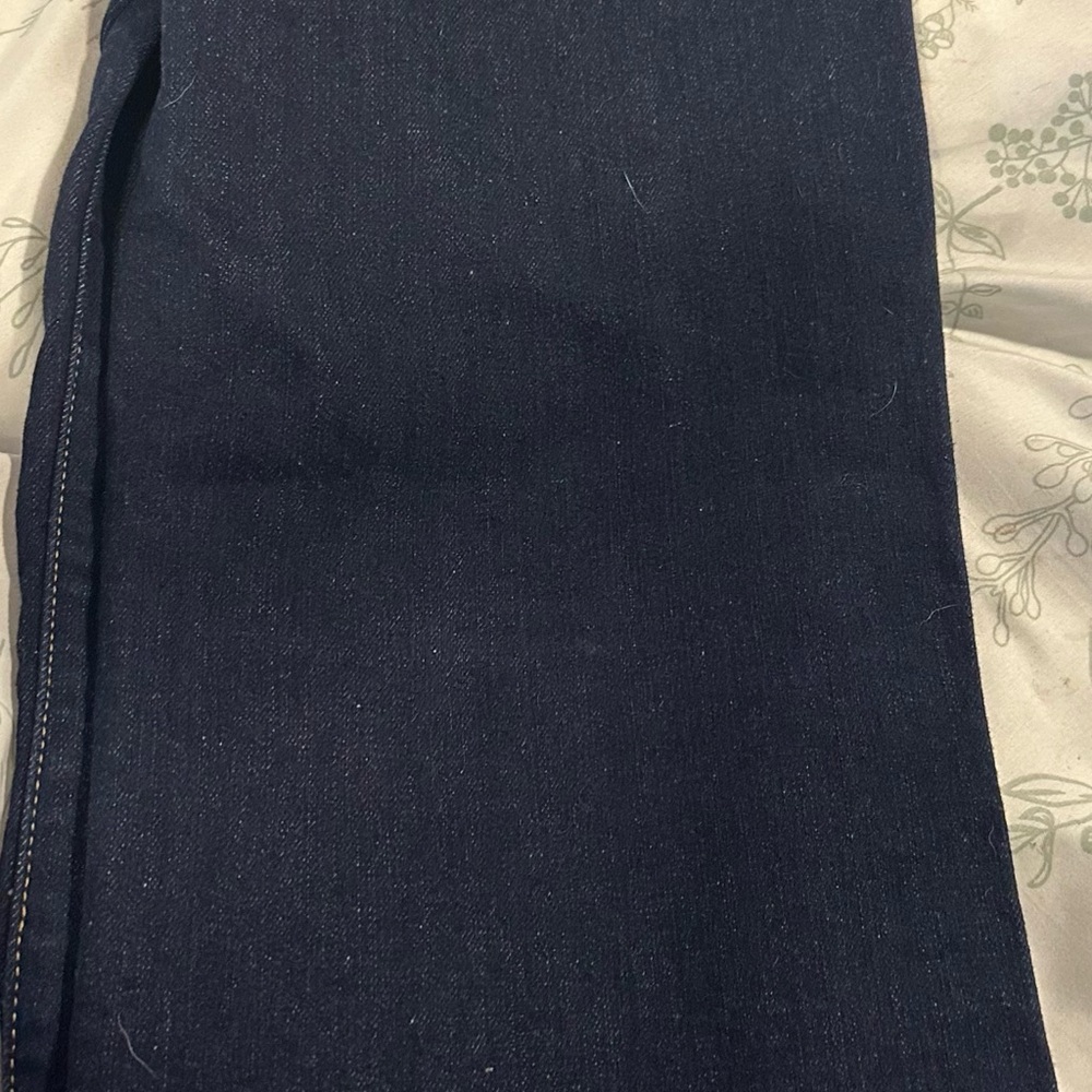 Zara Indigo Cuffed Wide Leg Jeans - Picture 5 of 10